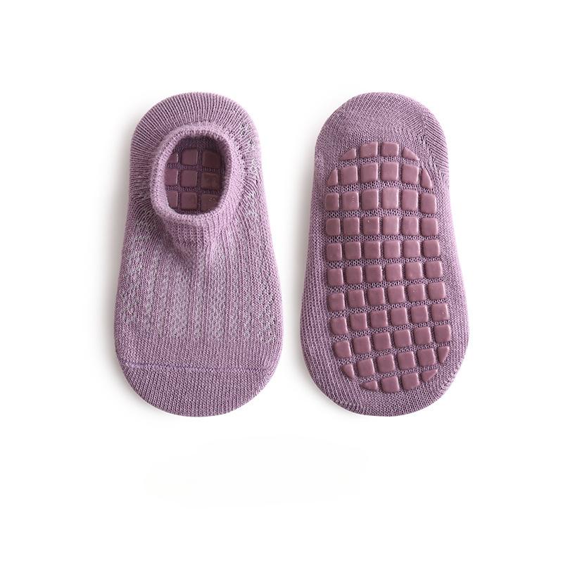 0-5 Jahre Baumwolle Baby Netz Socken Dünne Kinder Rutschfeste Bodensocken Kurzer Schaft Baby Kleinkind Socken