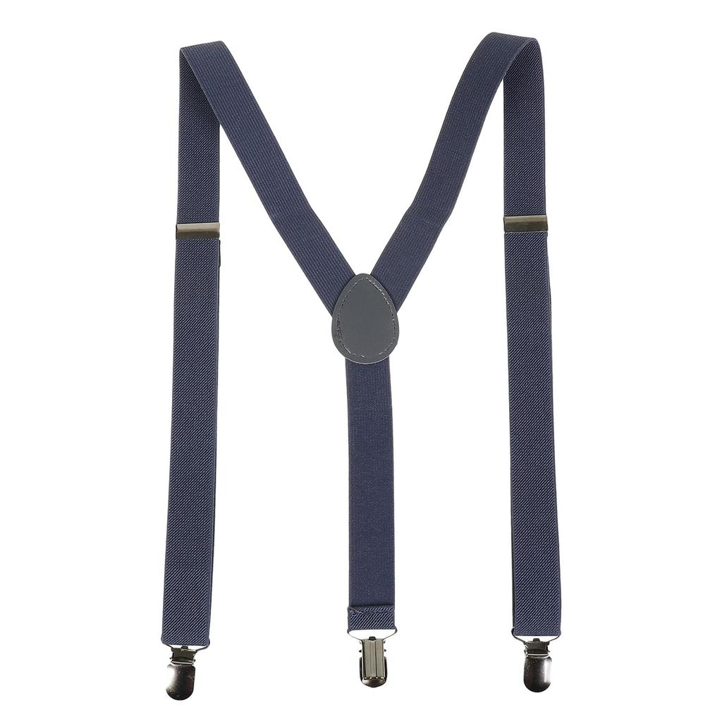 Unisex Y Back Suspenders 3 Clips Adjustable Elastic Braces
