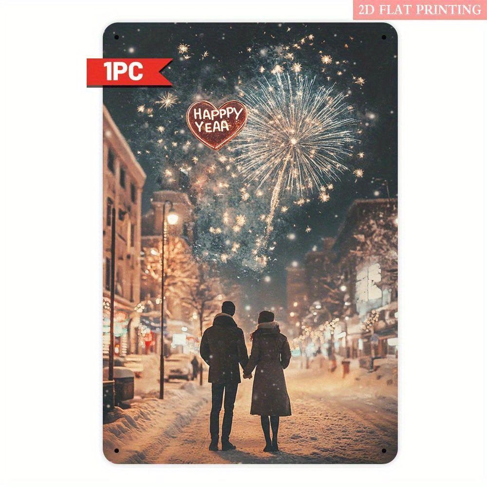 

Vintage Valentine s Day Metal Decorative Painting Gift for Couples Bedroom Living Room Cafe