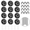 12pack Auto Adhesive Furniture Casters With 360 Degree Swivels Heavy Type Furniture Wheel Furniture Rollers With Steel