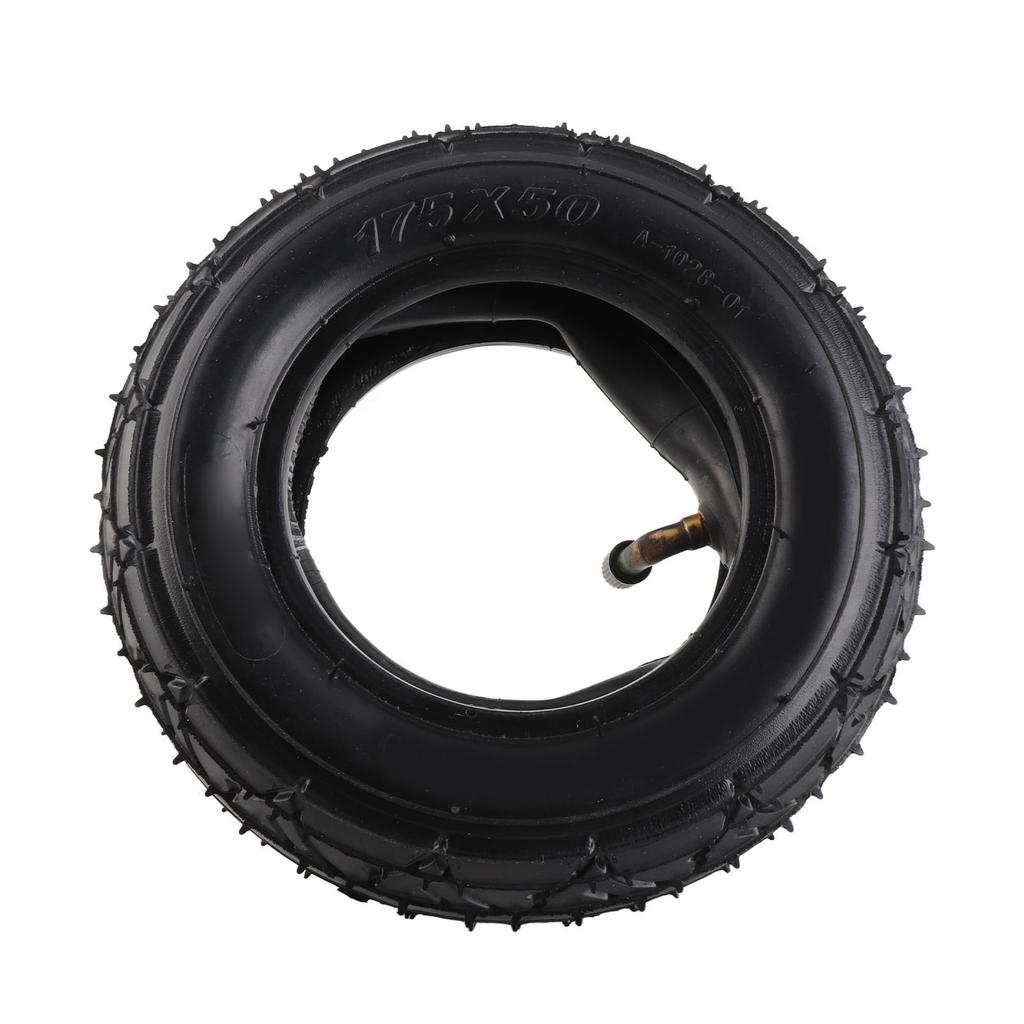 175x50 Electric Scooter Tire Set 7in Rubber Wheel Tyre Strong Grip Anti Slip Easy Installation Electric Scooter Parts