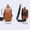 Anti-Theft Men's Crossbody Sling Bag Waterproof Single Shoulder Bag Men's Chest Bag  Business