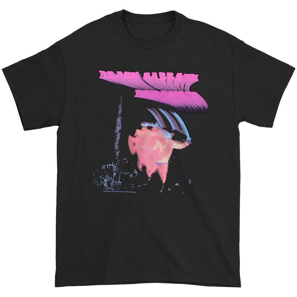 Black Sabbath Paranoid Motion Trails Slim Fit T-shirt Medium Black Unisex T-Shirt XL
