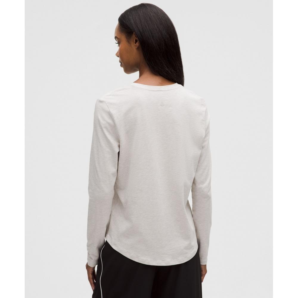 Lululemon Love Long Sleeve Shirt Heathered Dove Grey