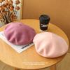Women's Artistic Retro Wool Beret - Solid Color Autumn/Winter Hat