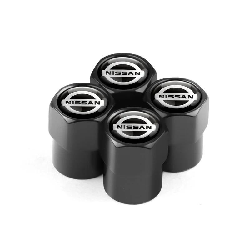 For Nissan MBQ14pcs Car Wheel Tire Valve Caps Tyre Stem Caps Bolt-In For Nissan Qashqai Tiida Teana Skyline Juke X-trail GTR Nismo Patrol Y61