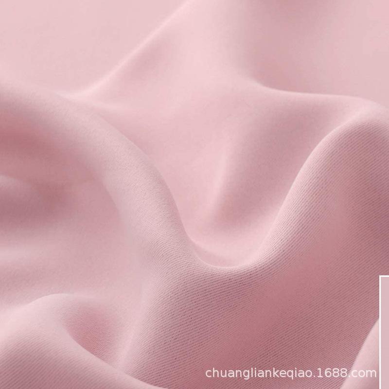 Independent Station High-Precision Solid Color Blackout Finished Curtain Curtain Fabric