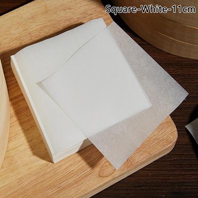 100 Stück Pergamentpapier BBQ Fleischpresse Papier Antihaft Hamburger Patty Blätter Einleger Kekse Ofen Quadratisch Rund Öl Backpapier