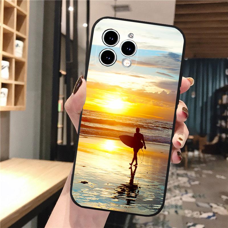 

Phone Case For iphone 17 Pro Max 17 Pro Air 16 15 14 13 Pro Max 15 16 Pro 15Plus Beach surfboard surfing Sport iphone 13