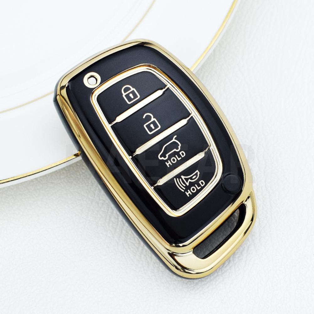 TPU Car Remote Key Case Cover for Hyundai Tucson Ix35 Ix45 I10 I30 I40 Santa Fe Rena Sonata Elantra Creta Shell Fob Accessories