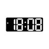 Modern Minimalist Led Digital Desk Clock With Multiple Alarms For Students And Home Office Use