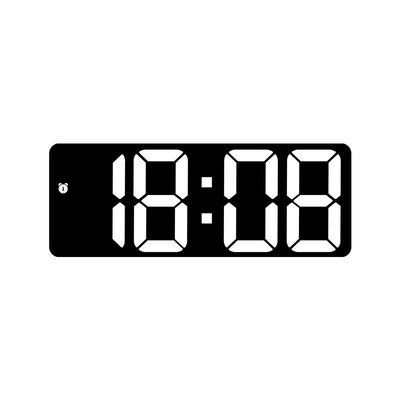 Modern Minimalist Led Digital Desk Clock With Multiple Alarms For Students And Home Office Use