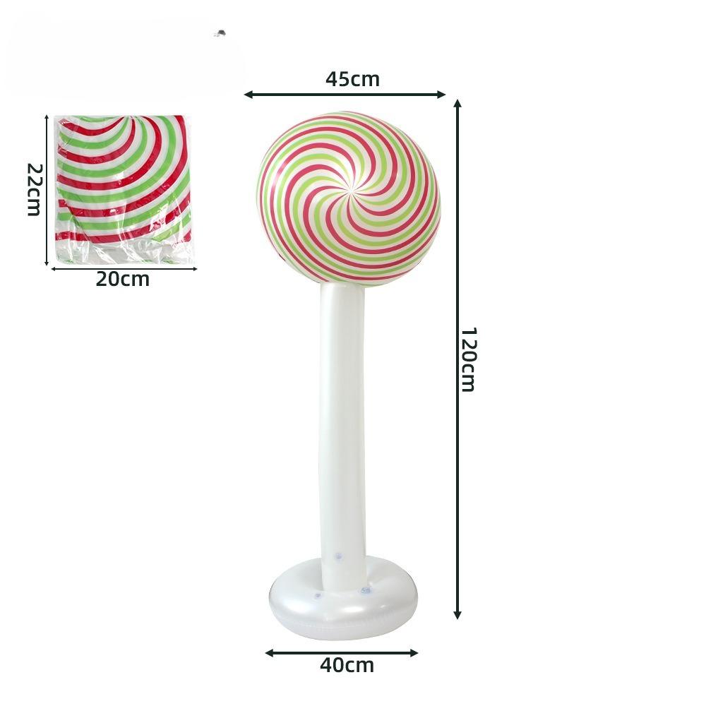 

Large Christmas Inflatable Standing Lollipop PVC Inflatable Candy Balloons Home Outdoor Christmas Decoration Navidad Kids Gifts 1PC B