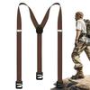 Premium Suspenders Clip-on Y-Back Elastic Belt for Snowboarding Climbing Trekking Men's Winter Gear Fashion Accessories