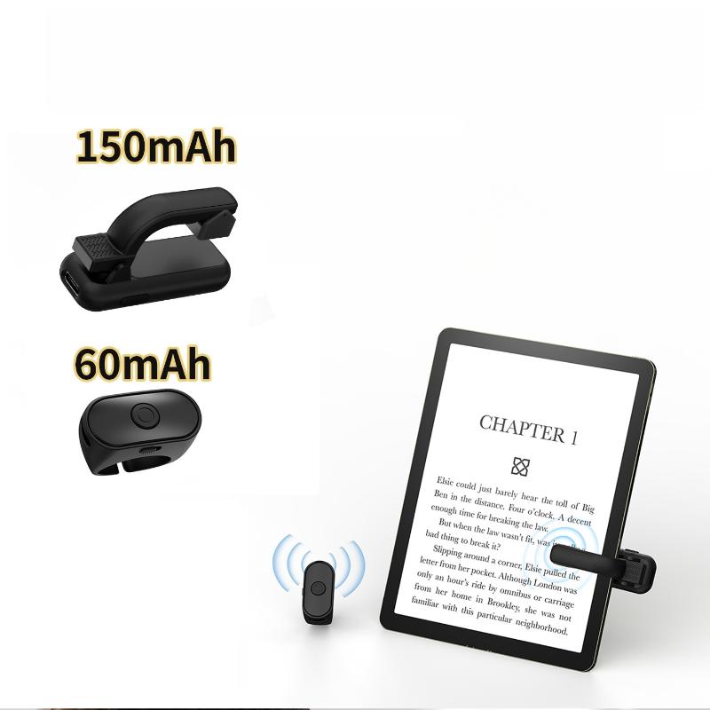 1 Set 2-In-1 Lightweight E-Book Page Turner Remote Record Triggers For Kindle E-Book Reading Abs Page Turner Remote