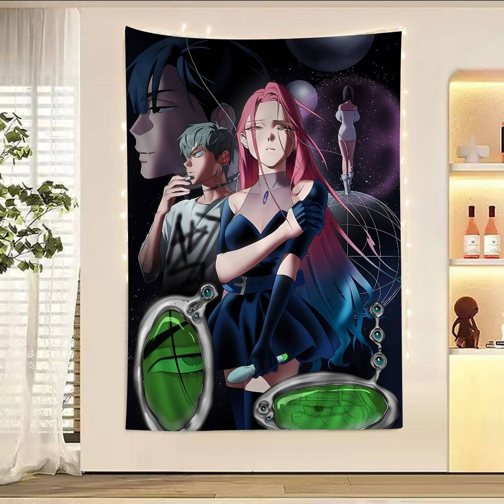 Anime ALIEN STAGE Cartoon Tapestry Wall Hanging Decoration Household Home Decor