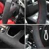 Genuine Leather Suede Car Steering Wheel Covers Braids for Mercedes-Benz a 45 C E S 43 63 CLA AMG CLS SLC GLA GLE GLS