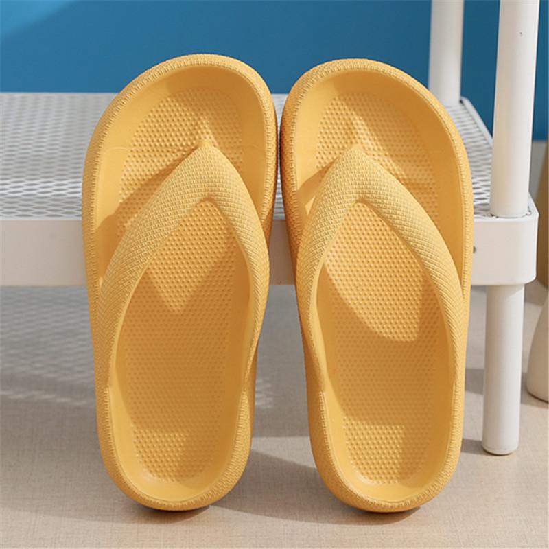 Flip-Flops Sommer Casual Tanga Hausschuhe Outdoor Strand Sandalen EVA Flache Plattform Bequeme Schuhe Frauen Paar Dicke Sohlen