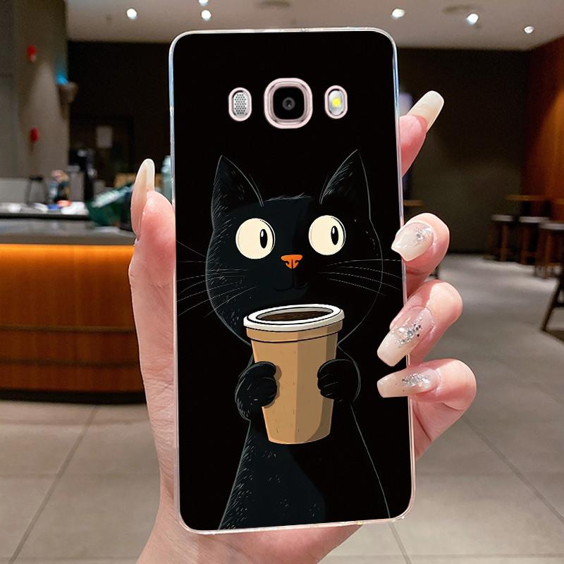 Casing For Samsung Galaxy J5 (2016) SM-J510F / J7 (2016) SM-J710F Soft Cover Luxury Dragon Cute Cool Boys Girls Transparent Case
