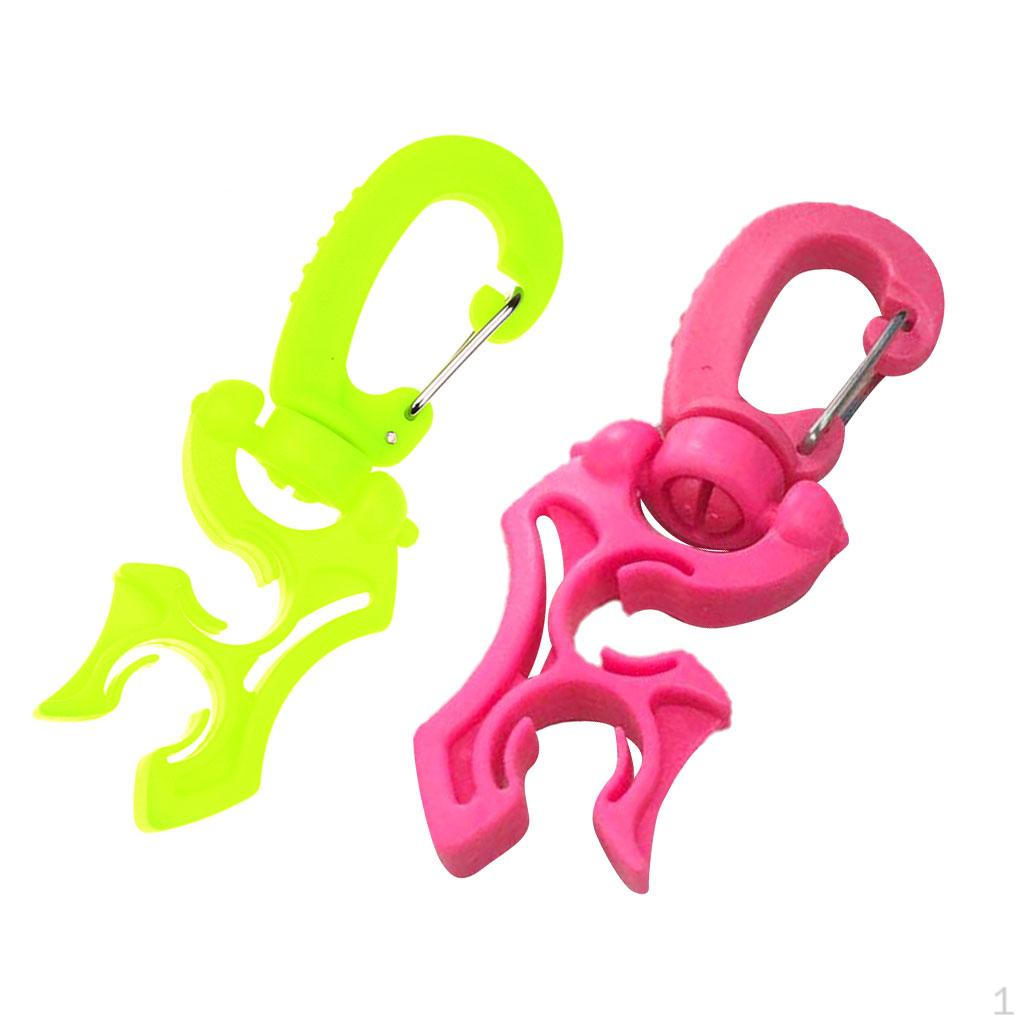 2 Diving Packs with Double Clamp Retainer of Hoses Folding Clip
