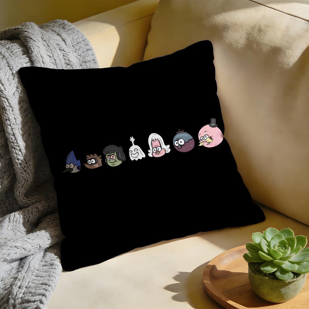Cushion Cover Washed Linen Soft Breathable Decorative Case for Sofa Home Pillow cover RRegular SShow