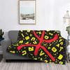 D Printed Kabyle Carpet Blankets Soft Flannel Winter Bohemia Amazigh Berber Throw for Couch Bed Home Gifts