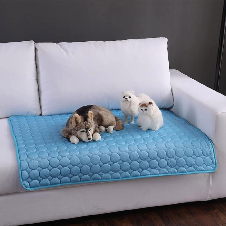 Ice Silk Cat Self Cooling Bed Cat Bed Cushion Mat for Hot Summer Cooling