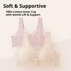 Plus-size Bra for Middle-aged and Elderly Women Comfortable Vest Style Front Opening Breathable Cotton Lining