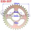 530 Chain 28T/31T/32T/35T/37T/40T/41T/45T Teeth Rear Sprocket For ATV Quad Pit Dirt Bike Buggy Go Kart Motorcycle Motor Parts