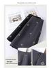 Spring 2026 Sweet Embroidered A-Line High Waist Gray Skirt for Women – Versatile, Slimming, Temperament Style
