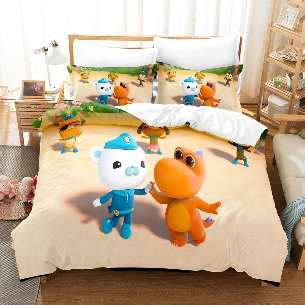 Octonauts Bedding Set Single Twin Full Queen King Size Bed Set Aldult Kid Bedroom Duvetcover Sets 3D Print Anime Octonauts
