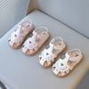 children's shoes sweet little girl sandals summer new princess embroidery flower toe cap sandals fashionable and elegant