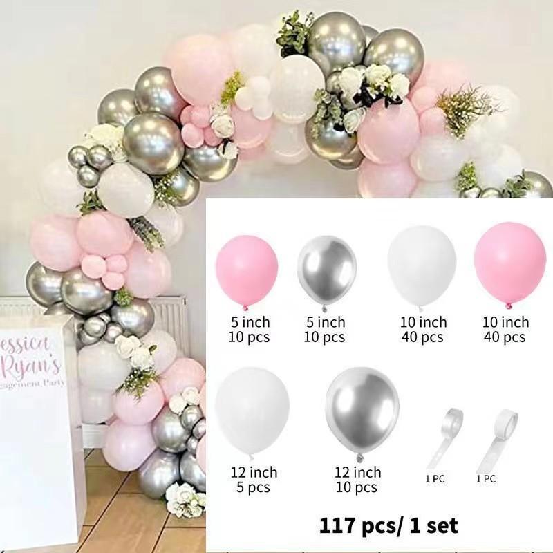 Elegant Birthday and Wedding Balloon Set - High-End Latex and Arch Decorations for Special Occasions