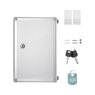 Duals Sided Key Organiser Box With Lock Wall Mounted Design Durable Metal Materials For Apartment Parking Garage