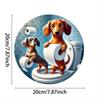 Round Metal Tin Sign Bar Wall Decor Home Art