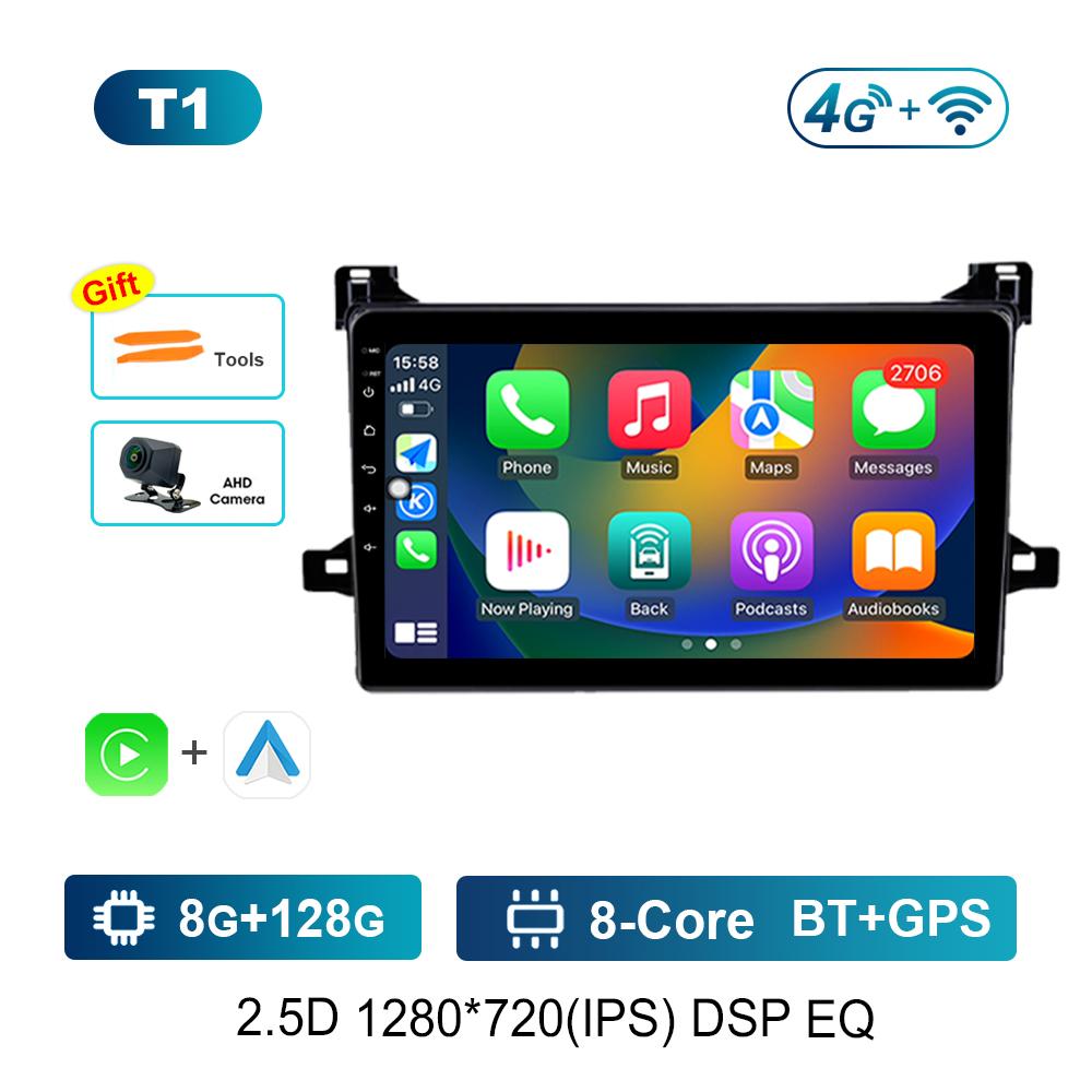 Android Auto Car Radio Multimedia Player 9 Inch for Toyota Prius XW50 2015 - 2020 WiFi GPS Navigation 4G Split Screen Head Unit
