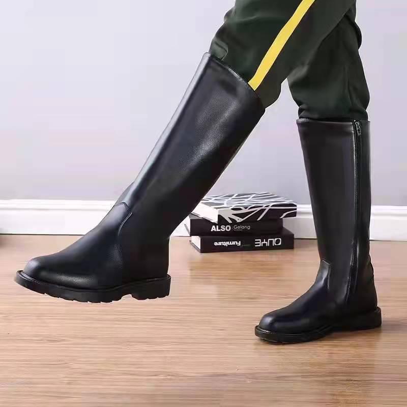 Unisex Skórzane Buty Ceremonialne Gwardii Honorowej - Trwała Podeszwa Buty Rycerskie