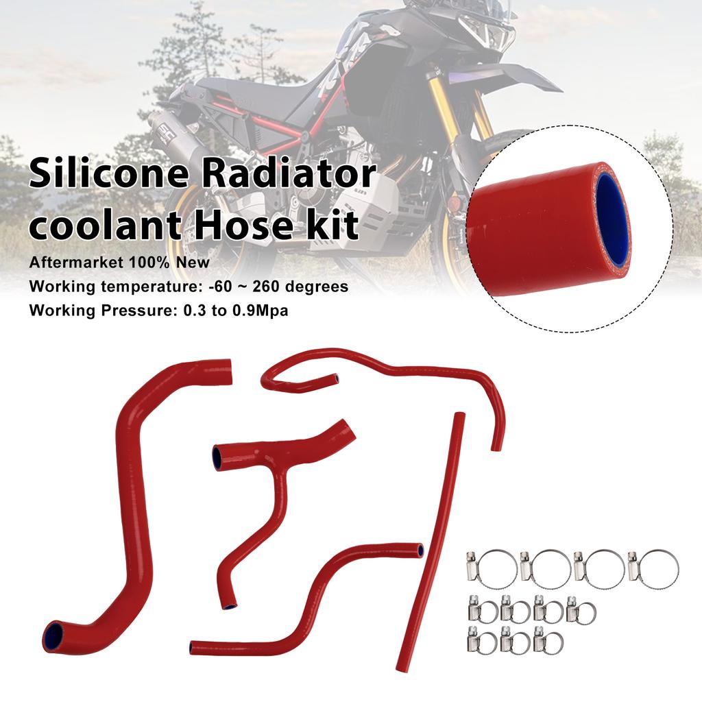 Silicone Radiator coolant Hose Fit For Aprilia Tuareg 660 2022-2025 Red