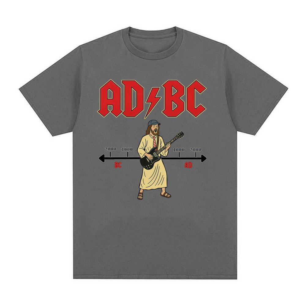 ADBC Jesus Funny Rock Meme mens shirt Vintage ONeck Short Sleeve Harajuku womens summer fashion oversized Tshirt 1 sold