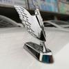 1PC 3D Legierung Adler Flügel Vorne Motorhaube Emblem Auto Styling Stand Hood Abzeichen Aufkleber Motorrad Roller Schlamm Schutz ornament Aufkleber