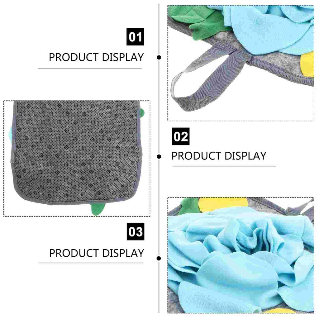 1pc Polar Fleece Rabbit Sniffing Pad Non Slip Bottom Hanging Design Bunny Foraging Mat Pet Snuffle Mat Bunny Feeding Training