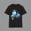 Colorful Retro Scooter Vespa Print T-Shirt and Kids Tshirt | Vintage Vespa Art