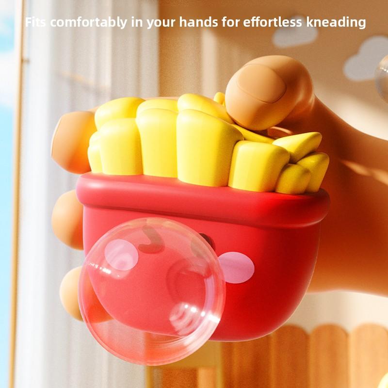 Cartoon Food Spitting Bubbles Squishy Toy Squeeze Stress Relief Sensory Fidget Toy Cute Design For Office Hom Decompression