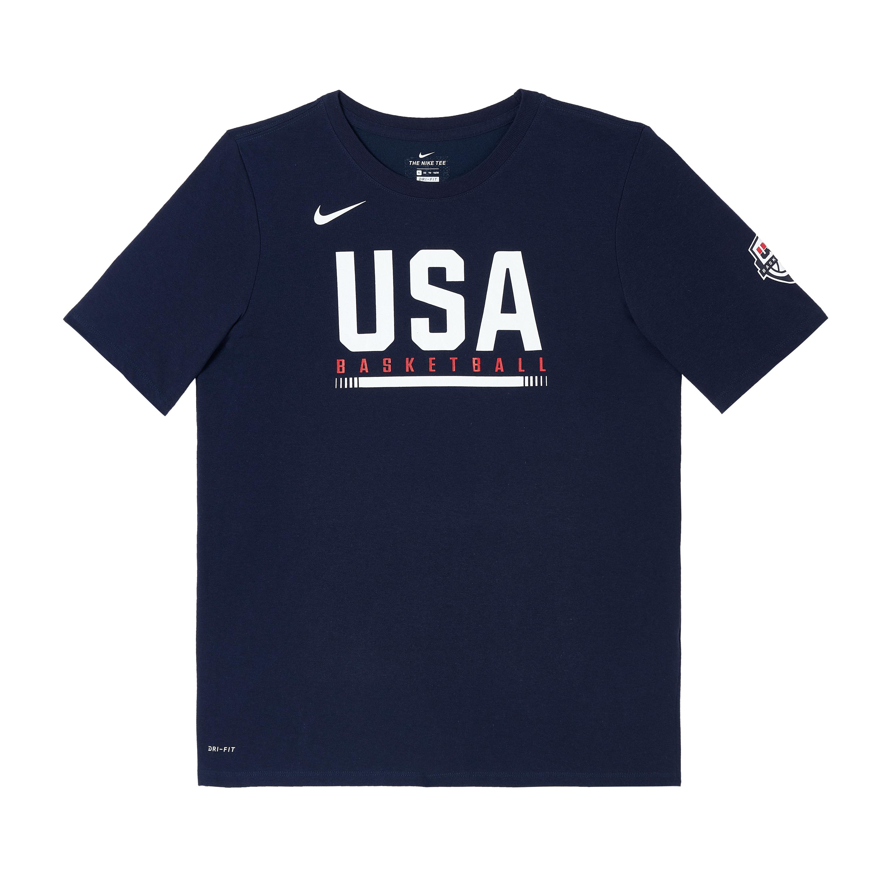 

Nike NBA Collaboration Dri-Fit T-Shirt USA Dream Team Limited Edition Sports Quick-Dry Basketball Short Sleeve Kids Tops 3ZGB7BCD3-USA M