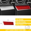 Red Carbon Fiber Whole Interior Stickers For Mazda 3 Axela 2010-2013 Car Accessories Dash Trim Gear Shift Console Cover Molding SW8