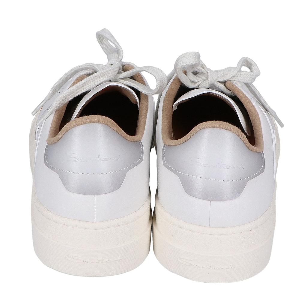 SANTONI DBS MBGT21967PNNK Double Buckle Sneakers Shoes 7 whiteUsed