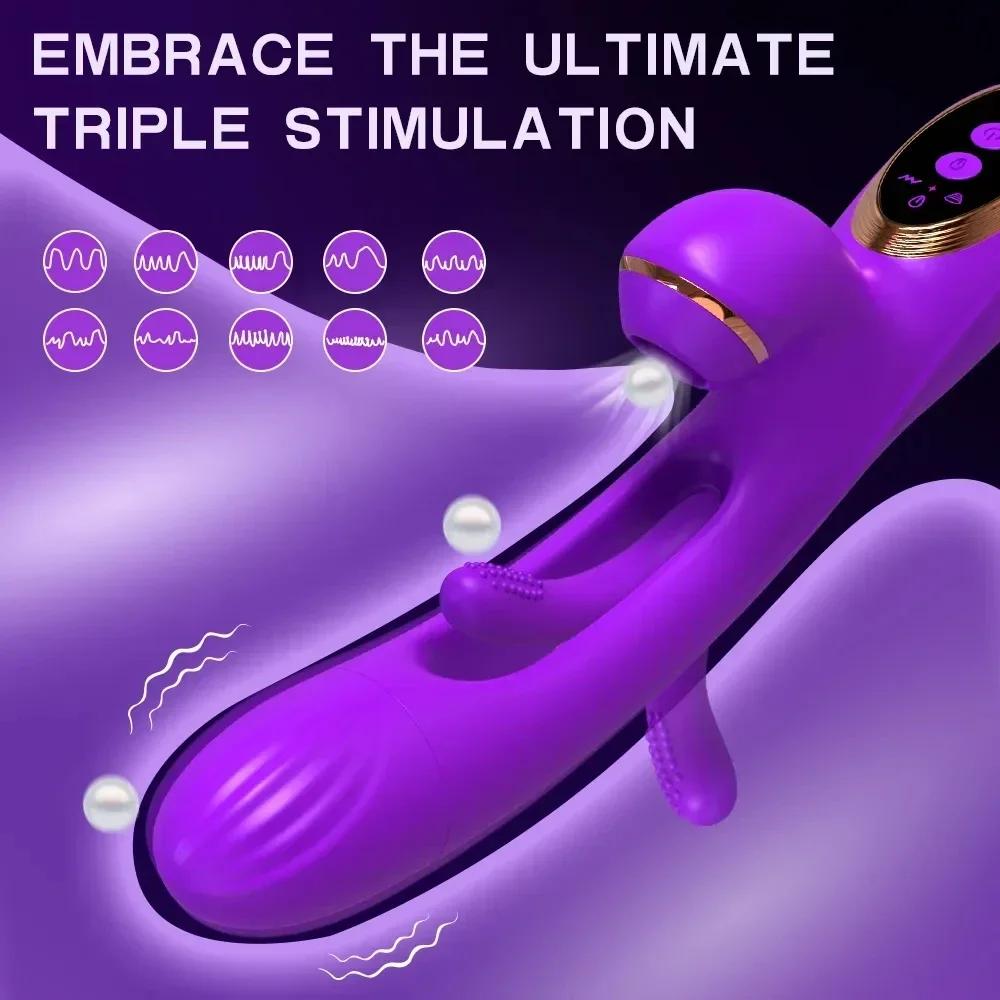 Rabbit Patting Dildo Vibrator For Women Clitoris Clit Sucker Stimulator Vagina Massager Female Sucker Vibrator Adults Sex Toy