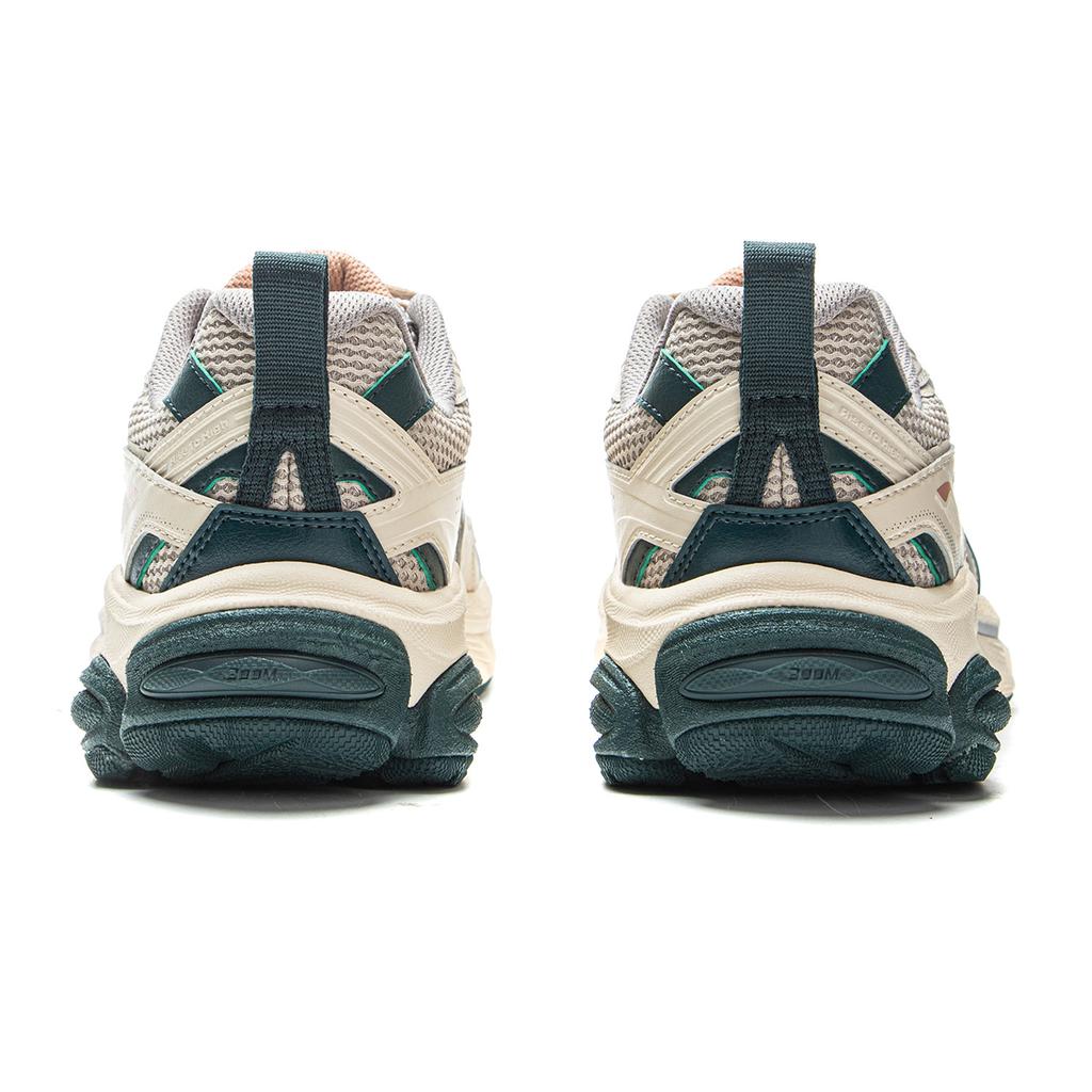 Li Ning Boom Support Cushioning Slip Resistant Abrasion Resistant Rebound Low Top Running Shoes Men's Greige ARXV005-5