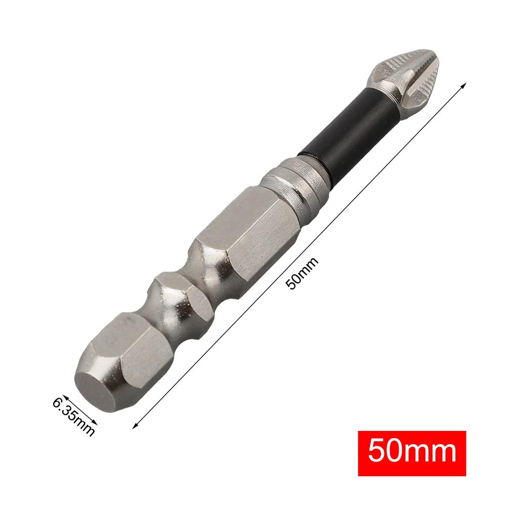 1pc 25/50/65/70/75/90/100/120/150mm Cross-Magnetic Screwdriver Bit Alloy Steel Anti-Slip Long Drill Bits PH2 Non-slip Hand Tools