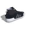 Adidas Originals Nizza Hi DL Canvas Suede Slip Resistant Mid Top Skate Shoes Unisex Skate Shoes Black White Silver GZ2657